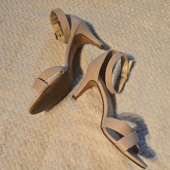 Kelly & Katie Nude Strappy Heels - Picture 2 of 4